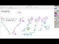 radical expressions simplifying large ish radical expressions