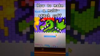 Multi-stitch Kandi Cuff tutorial #kandi #kandibeads #scene