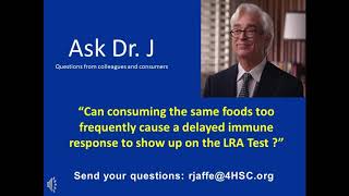 Can you see a delayed immune response due to over consumption of the same foods?