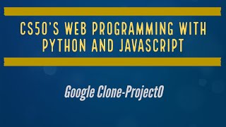 CS50's Web Programming with Python and JavaScript - Project 0