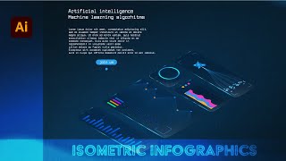 Isometric infographics in Adobe Illustrator. Speed art