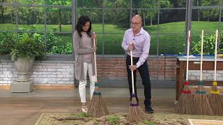 Ultimate Innovations Outdoor Coconut Palms Garden Broom on QVC