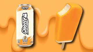 GHOST Energy Orange Cream REVIEW #ghost #ghostlifetyle #ghostenergy #orangecream #energydrink