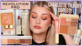 CHARLOTTE TILBURY DUPES?! FULL FACE TESTING REVOLUTION PRO PRODUCTS! | Luce Stephenson