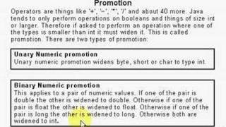 Java Tutorial 2.2 Operators Part 2/15 - numeric promotions