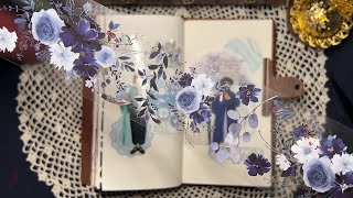 ASMR 다꾸 | Gloomy day | journaling scrapbooking realsound collage 日記飾り