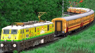 WAP7 SHUNTING ICF UTKRISHT EXPRESS TRAIN | BUMPY RAILROAD | Train Simulator | Railworks | NTG GAMING