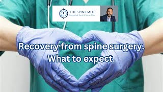 Recovery after spine surgery. What to expect.