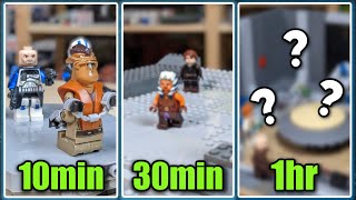 I Built Three Of The Most Satisfying Moments In The Clone Wars As LEGO Mocs In 10min 30min And 1hr!