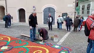 ATINA 2/6/2024 - INFIORATA -  turisti di Avellino e Americani