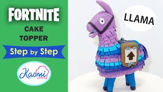 FORTNITE Llama Cake Topper STEP by STEP || Kaomi Tutoriales