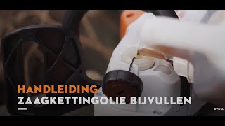 Zaagkettingolie bijvullen STIHL MSA 120