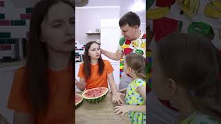 OMG She hid candy in a watermelon!😱 #shorts Best video by Tiktomiki