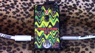 Fat Foot Effects THALLIUM 81 hard clipping distortion pedal demo