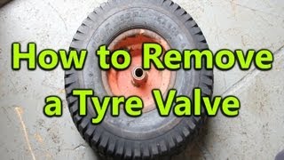 How to Remove a Tyre Valve from a Wheel