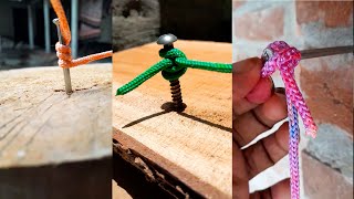 Rope with Iron Nail Knot - Rope Trick #02 - Easy & Useful Knot Anyone Can Learn