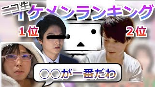 ニコ生イケメンランキングに小池徹平と加藤純一がいる件。ぶっち、クルル、ゆうた、久保田【2022/02/04】