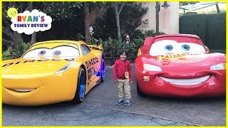 DisneyLand Amusement Ride and Giant Lightning McQueen!