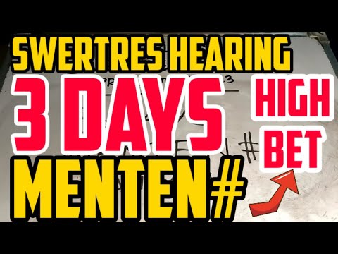 Swertres Hearing Today 3 DAYS MENTEN - YouTube