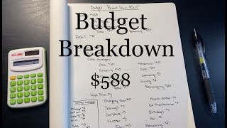 Budget Breakdown| $588| Feb Paycheck #1