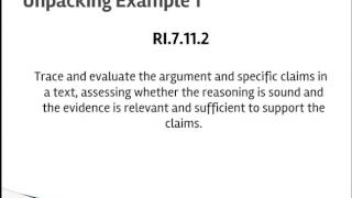 Unpacking Middle Level ELA Standards