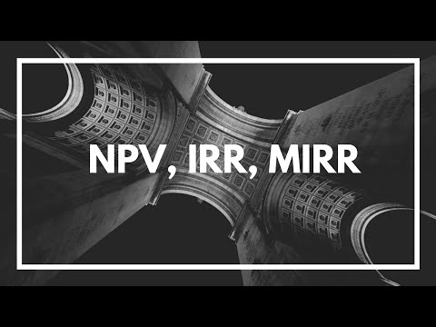 NPV (Net Present Value), IRR (Internal Rate of Return), and MIRR for Mac and PC Excel NPV (Net Present Value), IRR (Internal Rate of Return), and MIRR for Mac and PC Excel