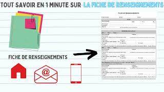 #ToutSavoirEn1MinuteSurLEcole  N°3   la fiche de renseignements