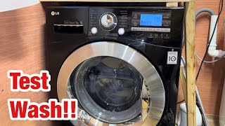 LG Centum 11KG F1495DK6 || Test wash after new heater and recirculating pump: Quick 30 wash
