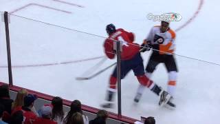 John Erskine elbows Wayne Simmonds | 02/01/2013 [HD]