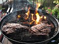 Hickory Grilled Ribeyes on the 18