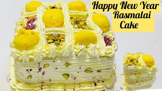 New Year Special Rasmalai Cake | Spongy \u0026 Juicy Rasmalai Cake Recipe