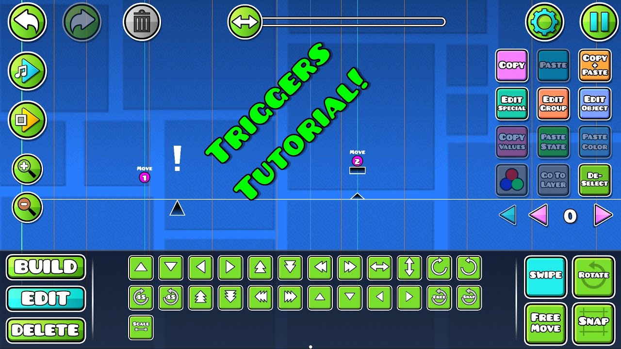 How To Use Geometry Dash Triggers Pt 1 Youtube