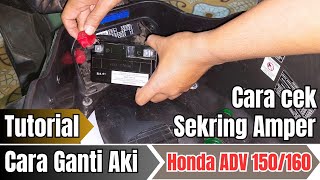 Cara Ganti Aki motor Honda ADV 150