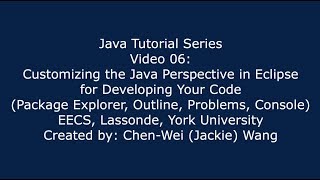 EECS1021 Java Tutorial 06