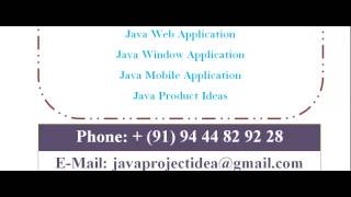 JAVA PROJECTS IN MADHYA PRADESH