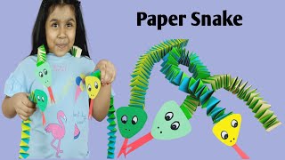 How to make  Paper Snake 🐍DIY Paper Snake | Esther's Art and Learning