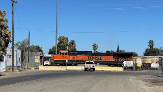 BNSF 1109 Making a Reverse Move After Maintenance in Stockton Mormon Yard