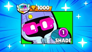 Asi LOGRE SHADE NIVEL 1 a 1000 TROFEOS 🔥 | Brawl Stars