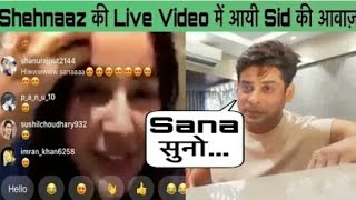 Sidnaaz living together.  Sid speaks in sana's live video 😑 #sidnaaz