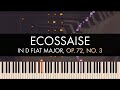 Frédéric Chopin - 3 Ecossaises, No. 3 in D flat Major, Op. Posth. 72, No. 3