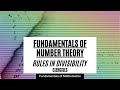 Fundamentals of Number Theory - Rules in Divisibility - Exercises