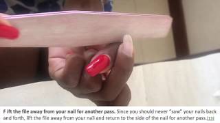 EURO NAIL VIDEO TIPS - How to file the nails