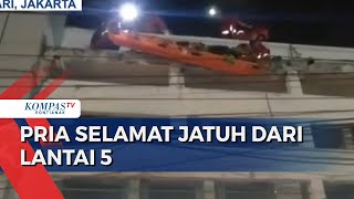 Jatuh dari Lantai 5 saat Bersihkan Ruangan, Pria Petugas Keamanan Selamat