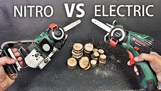 Nitro vs Electric Mini Chainsaw