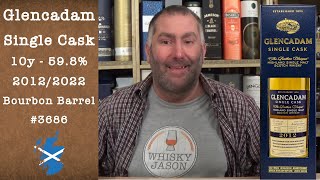 Glencadam aged 10 years 2012/2022 Bourbon Barrel #3686 Single Malt Scotch Whisky Review WhiskyJason