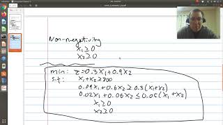 Linear Programming (Diet) Example: LibreOffice Calc