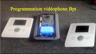 programmation vidéophone bpt 2 postes كيفية برمجة فيديو فون