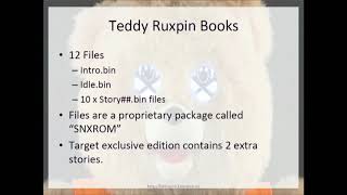 DEF CON 26 - zenofex - Dissecting the Teddy Ruxpin Reverse Engineering the Smart Bear