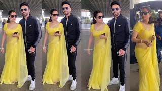 Ankita Lokhande got Angry on hubby Vicky Jain infront of Paparazzi at the Airport