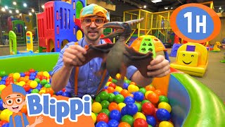 Blippi Visits The Kinderland Indoor Playground for Kids | Fun and Educational Videos for Toddlers